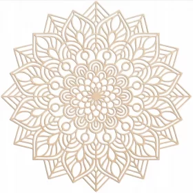 EKO PIĘKNA AŻUROWA MANDALA DEKORACJA ŚCIENNA