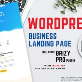 Skonfiguruję biznesowy landing page na WordPressie z builderem Brizy PRO w zestawie