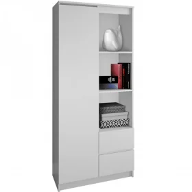 REGAŁ OTWARTY 7 PÓŁEK - 2 SZUFLADY, DO SALONU, BIURA, POKOJU