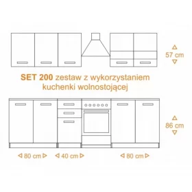 MEBLE KUCHENNE ZESTAW 6 SZAFEK KUCHNIA BIEL DĄB ARTISAN DARMOWA DOSTAWA RAWA