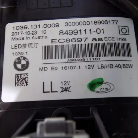 BMW 5' G30 G31 ZESTAW MASKA LED BŁOTNIKI 475