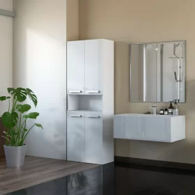 SZAFKA ŁAZIENKOWA NEL DK 1K 60CM - BIEL POŁYSK