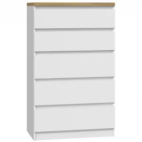 KOMODA MALWA M5 B22 - BIEL DĄB ARTISAN