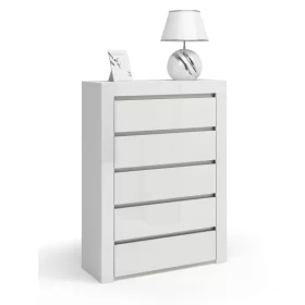 KOMODA DEKO D5 - BIEL POŁYSK