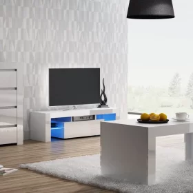 KOMODA DEKO D5 - BIEL POŁYSK