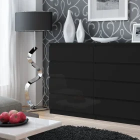 KOMODA MALWA M8 140 - CZARNY POŁYSK