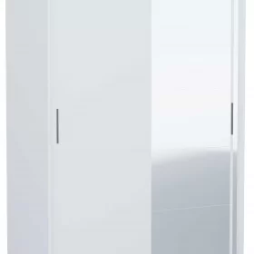 SZAFA FARO DRZWI PRZESUWNE LUSTRO 150CM BIEL MAT