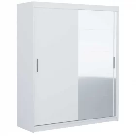 SZAFA FARO DRZWI PRZESUWNE LUSTRO 180CM BIEL MAT
