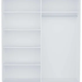 SZAFA FARO DRZWI PRZESUWNE LUSTRO 180CM BIEL MAT