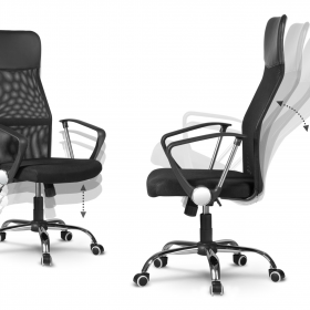 FOTEL OBROTOWY NEMO - SZARY