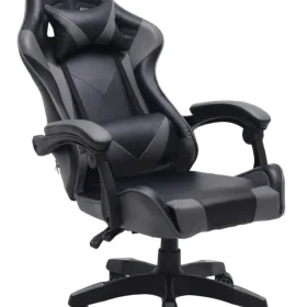 FOTEL OBROTOWY GAMINGOWY KRZESŁO REMUS SZARY