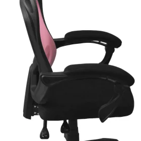 FOTEL OBROTOWY KRZESŁO BIUROWE OSCAR CZARNO RÓŻOWY