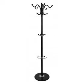 WIESZAK OBROTOWY STOJĄCY GLAMOUR CZERŃ POŁYSK