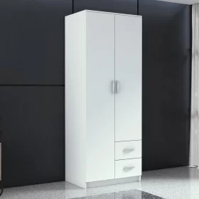 SZAFA ROMANA 80 DRZWI 2 SZUFLADY 80CM BIAŁA