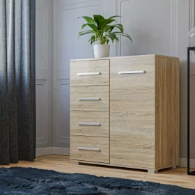 KOMODA TOLEDO 1D4S 90 DĄB SONOMA