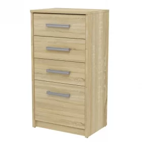 KOMODA OTIS 4S DĄB SONOMA 4 SZUFLADY SZAFKA POKÓJ SALON