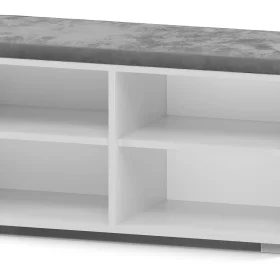 SZAFKA NA BUTY SIEDZISKO SCHOWEK OPAL 4P BIEL MAT