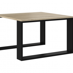 STOLIK KAWOWY ŁAWA LOFT MODERN MINI DĄB SONOMA CZERŃ