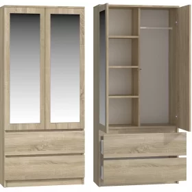 SZAFA SS-90 LUSTRO - DĄB SONOMA