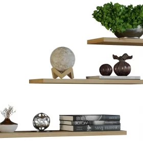 KOMPLET 3 x PÓŁKA WISZĄCA TOBI 3P DĄB ARTISAN