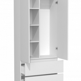 SZAFA MALWA SS-90 - BIEL MAT