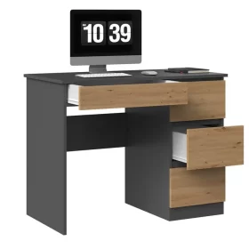 BIURKO NA LAPTOP MIJAS PRAWE ANTRACYT DĄB ARTISAN