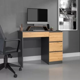 BIURKO NA LAPTOP MIJAS PRAWE ANTRACYT DĄB ARTISAN