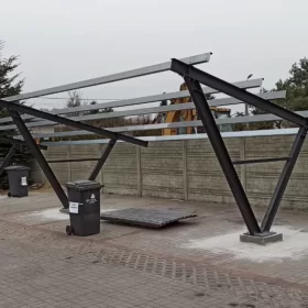 CARPORT 6x6 Wiata Garaż Konstrukcja Pod Panele Fotowoltaiczne