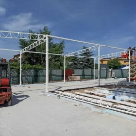 Konstrukcja Stalowa 6x18 m - Wiata Magazyn Garaż Hala - Nowa i Solidna