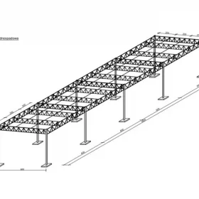Konstrukcja Stalowa 6x24 Hala Wiata Magazyn Garaż Zadaszenie