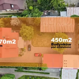 Wyjątkowy DOM 270 m2 + 450 m2 na działce 1600 m2 / IDEALNY POD BIZNES