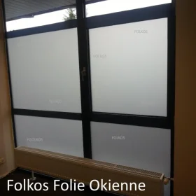 Folie mrożone na okna, drzwi, ścianki działowe -Oklejanie Pruszków i okolice -Folkos folie matowe  -mleczne, mrożone, szron...